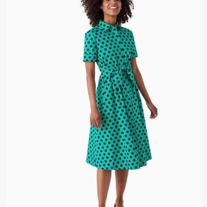 Kate Spade Delightful Dot Tie-waist Shirtdress